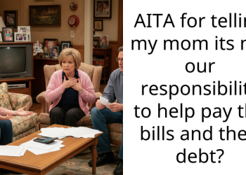AITA for telling my mom its not our responsibility to help pay the bills and their debt?