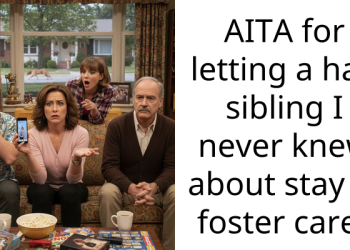 AITA for letting a half sibling I never knew about stay in foster care?