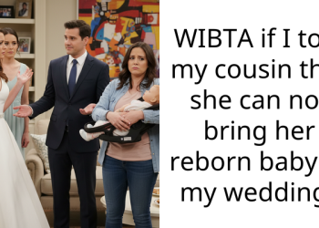WIBTA if I told my cousin that she can not bring her reborn baby to my wedding?