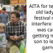 AITA for telling an old lady at a festival not to interfere while I was calmly getting my 5yo son to leave a game?