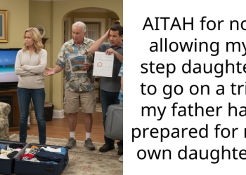 AITAH for not allowing my step daughter to go on a trip my father had prepared for my own daughter?