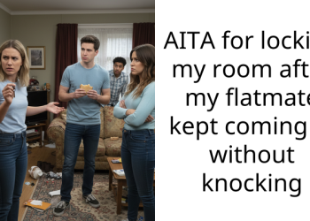 AITA for locking my room after my flatmate kept coming in without knocking