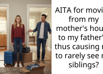 AITA for moving from my mother’s house to my father’s, thus causing me to rarely see my siblings?