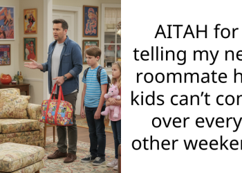AITAH for telling my new roommate his kids can’t come over every other weekend