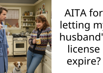 AITA for letting my husband’s license expire?