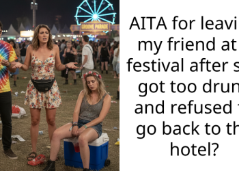 AITA for leaving my friend at a festival after she got too drunk and refused to go back to the hotel?