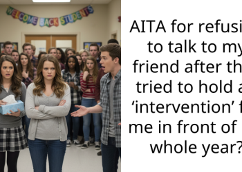 AITA for refusing to talk to my friend after they tried to hold an ‘intervention’ for me in front of my whole year?