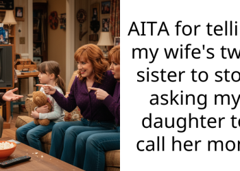 AITA for telling my wife’s twin sister to stop asking my daughter to call her mom