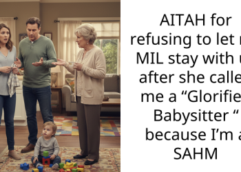 AITAH for refusing to let my MIL stay with us after she called me a “Glorified Babysitter “ because I’m a SAHM