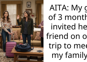 AITA: My gf of 3 months invited her friend on our trip to meet my family.