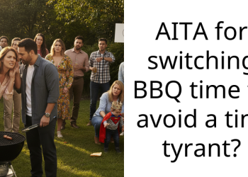 AITA for switching BBQ time to avoid a tiny tyrant?