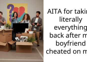 AITA for taking literally everything back after my boyfriend cheated on me?