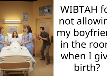 WIBTAH for not allowing my boyfriend in the room when I give birth?