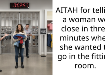 AITAH for telling a woman we close in three minutes when she wanted to go in the fitting room.