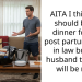 AITA I think we should bring dinner for my post partum sister in law but my husband thinks it will be rude