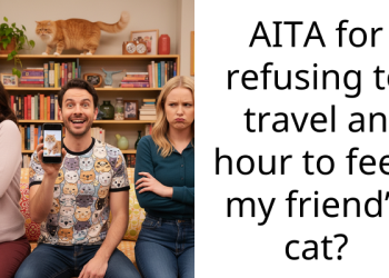 AITA for refusing to travel an hour to feed my friend’s cat?