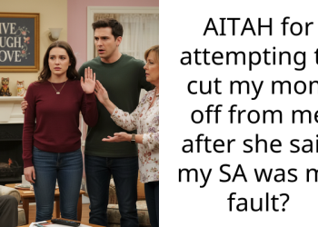 AITAH for attempting to cut my mom off from me after she said my SA was my fault?