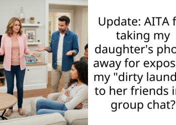 Update: AITA for taking my daughter’s phone away for exposing my “dirty laundry” to her friends in a group chat?