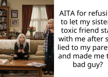 AITA for refusing to let my sister’s toxic friend stay with me after she lied to my parents and made me the bad guy?