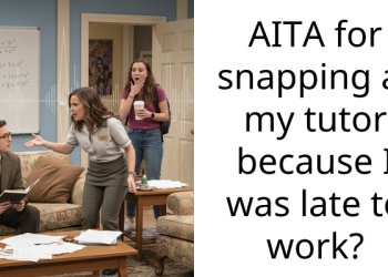 AITA for snapping at my tutor because I was late to work?