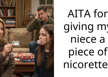 AITA for giving my niece a piece of nicorette?