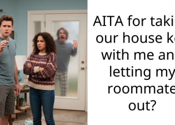 AITA for taking our house key with me and letting my roommate out?