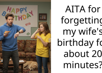 AITA for forgetting my wife’s birthday for about 20 minutes?