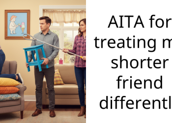 AITA for treating my shorter friend differently