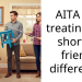 AITA for treating my shorter friend differently