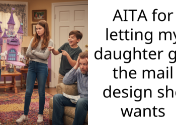 AITA for letting my daughter get the mail design she wants