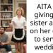 AITA for giving my sister advice on her outfit to serve a wedding?