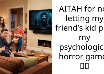 AITAH for not letting my friend’s kid play my psychological horror game? 🕹️