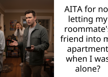 AITA for not letting my roommate’s friend into my apartment when I was alone?