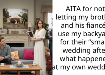 AITA for not letting my brother and his fiancée use my backyard for their “small” wedding after what happened at my own wedding?