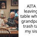 AITA for leaving the table when my grandparents trash talked my sister?