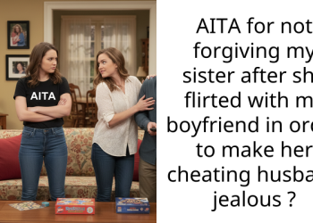 AITA for not forgiving my sister after she flirted with my boyfriend in order to make her cheating husband jealous ?