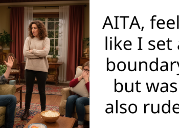 AITA, feels like I set a boundary but was also rude.