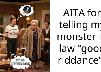 AITA for telling my monster in law “good riddance”?