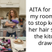 AITA for telling my roommate to stop keeping her hair stuff in the kitchen drawer?