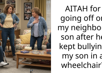 AITAH for going off on my neighbors son after he kept bullying my son in a wheelchair?