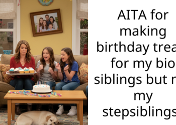 AITA for making birthday treats for my bio siblings but not my stepsiblings?