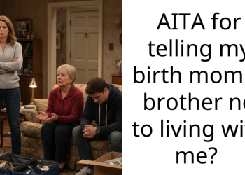 AITA for telling my birth mom & brother no to living with me?