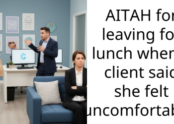 AITAH for leaving for lunch when a client said she felt uncomfortable?