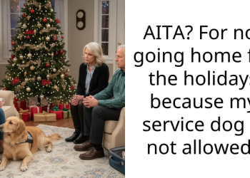 AITA? For not going home for the holidays because my service dog is not allowed?