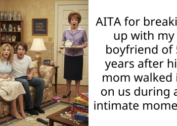 AITA for breaking up with my boyfriend of 5 years after his mom walked in on us during an intimate moment?