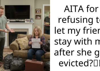 AITA for refusing to let my friend stay with me after she got evicted?