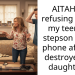 AITAH for refusing to buy my teenage stepson a new phone after he destroyed my daughter’s?