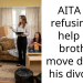 AITA for refusing to help my brother move during his divorce?