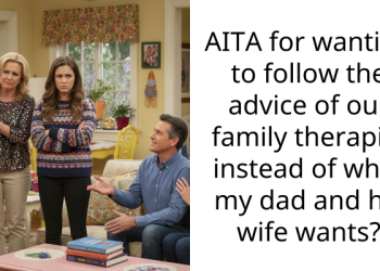 AITA for wanting to follow the advice of our family ther***st instead of what my dad and his wife wants?
