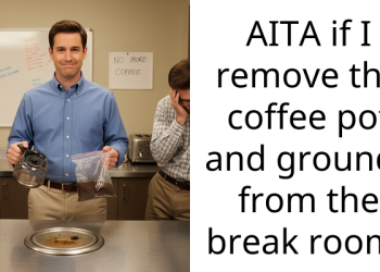 AITA if I remove the coffee pot and grounds from the break room?